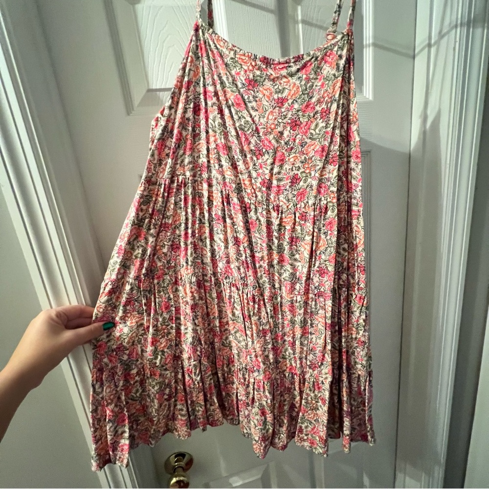 Old Navy Pink and Cream Floral Dress